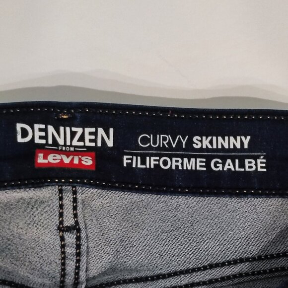 Denizen from Levi's jeans curvy skinny dark wash blue women's size W34 L32 - Picture 6 of 15